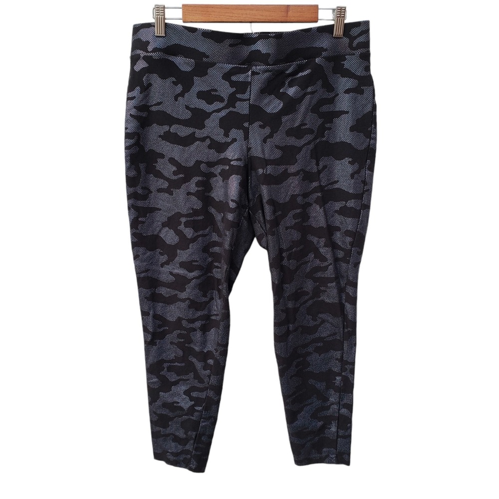 Torrid Blue Black Metallic Camo Leggings Size 2 (2X)